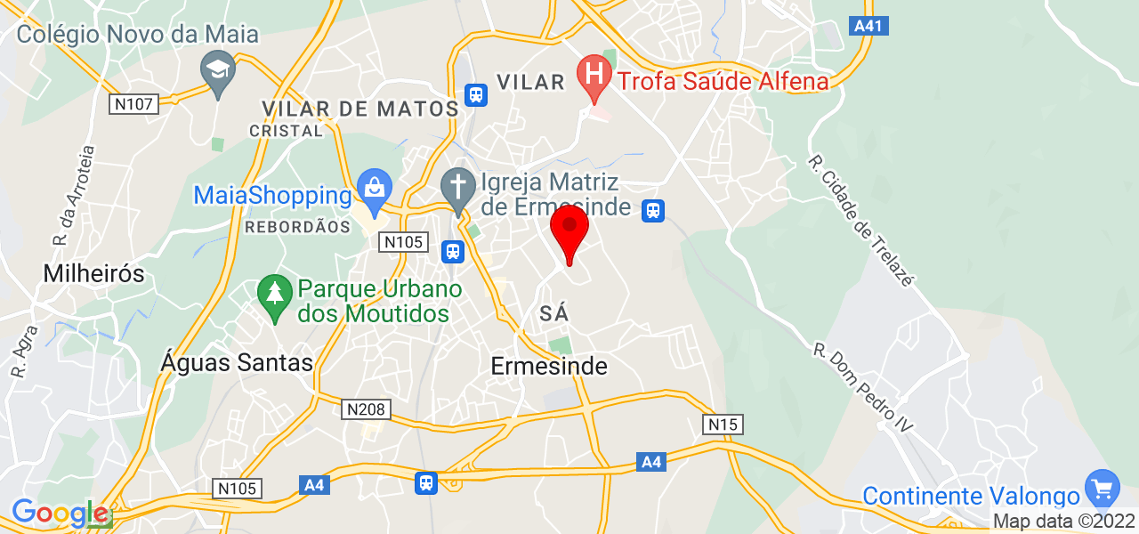 DM - Comunica&ccedil;&otilde;es - Porto - Valongo - Mapa