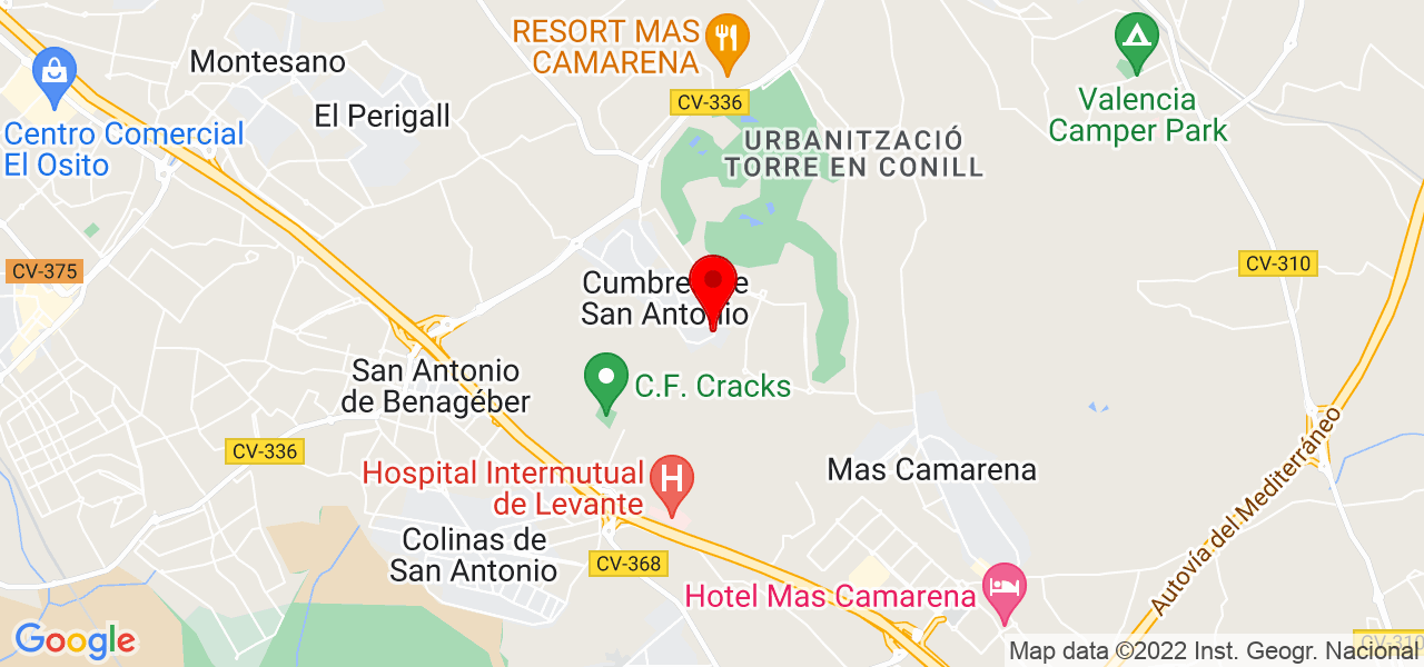 Nerea - Comunidad Valenciana - Bétera - Mapa