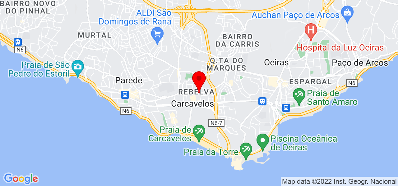 Rebecca Fonseca - Lisboa - Cascais - Mapa