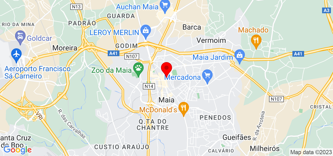 Al&eacute;cia - Porto - Maia - Mapa