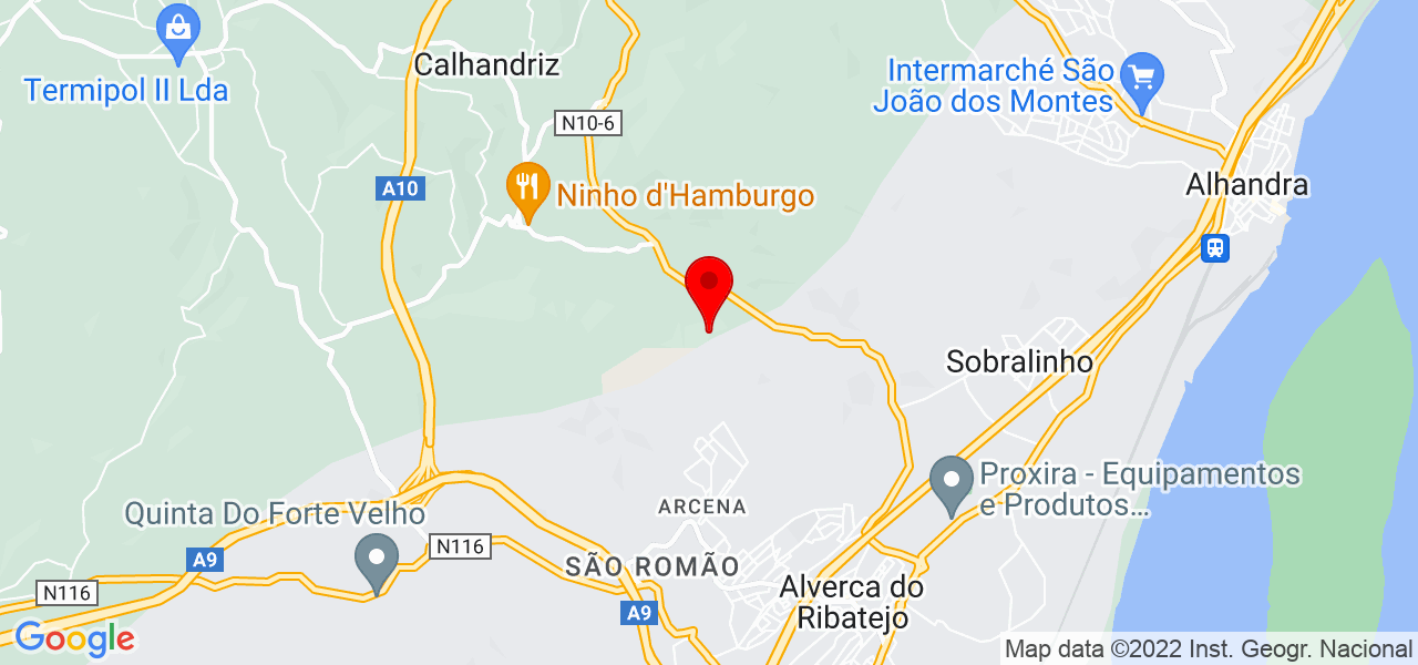 RMI - Remodela&ccedil;&otilde;es - Lisboa - Vila Franca de Xira - Mapa