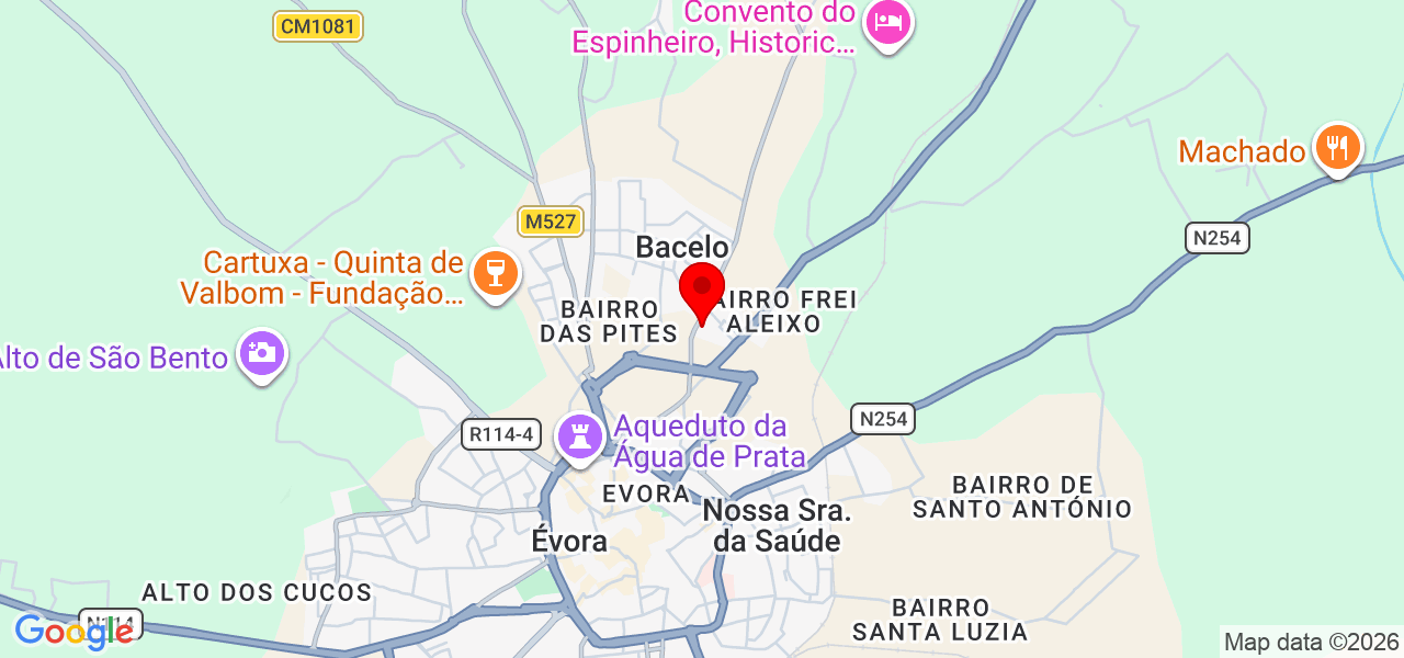 Joana Conde&ccedil;o - Évora - Évora - Mapa