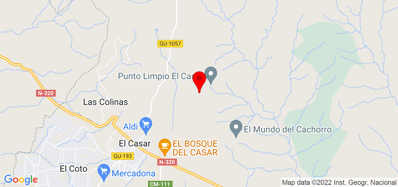 Sara Adiestradora Canina - Castilla-La Mancha - El Casar - Mapa