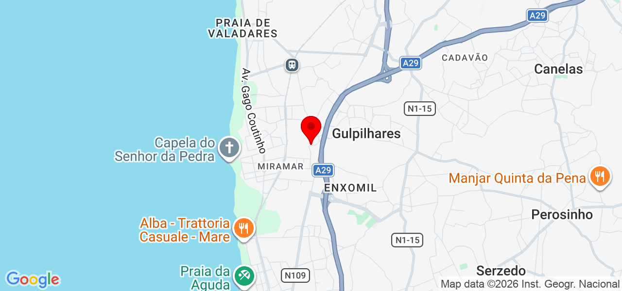 Leonor Vizeu - Porto - Vila Nova de Gaia - Mapa
