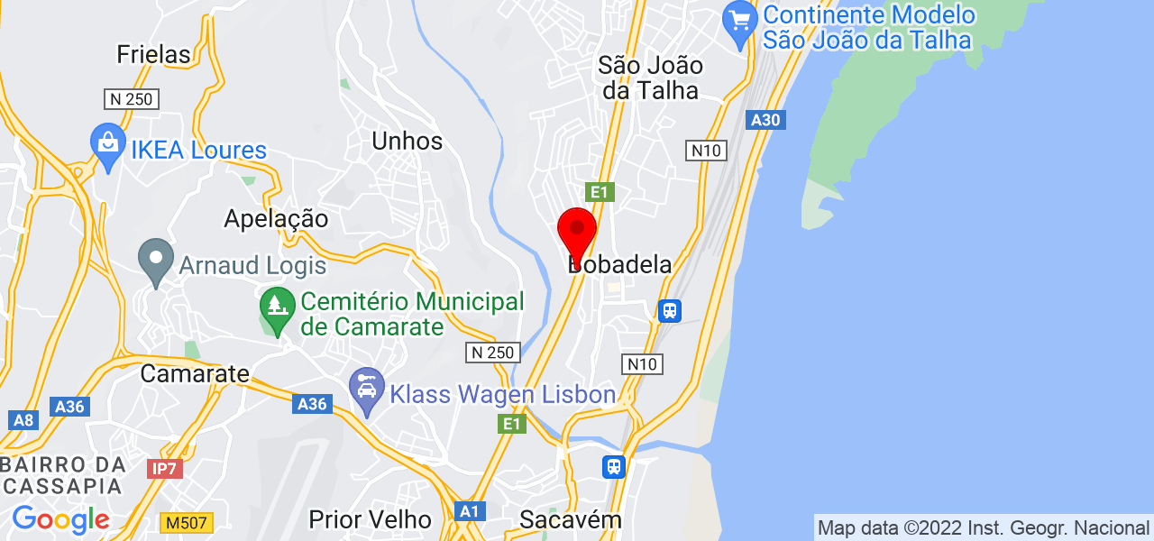 Diana Fernandes - Lisboa - Loures - Mapa