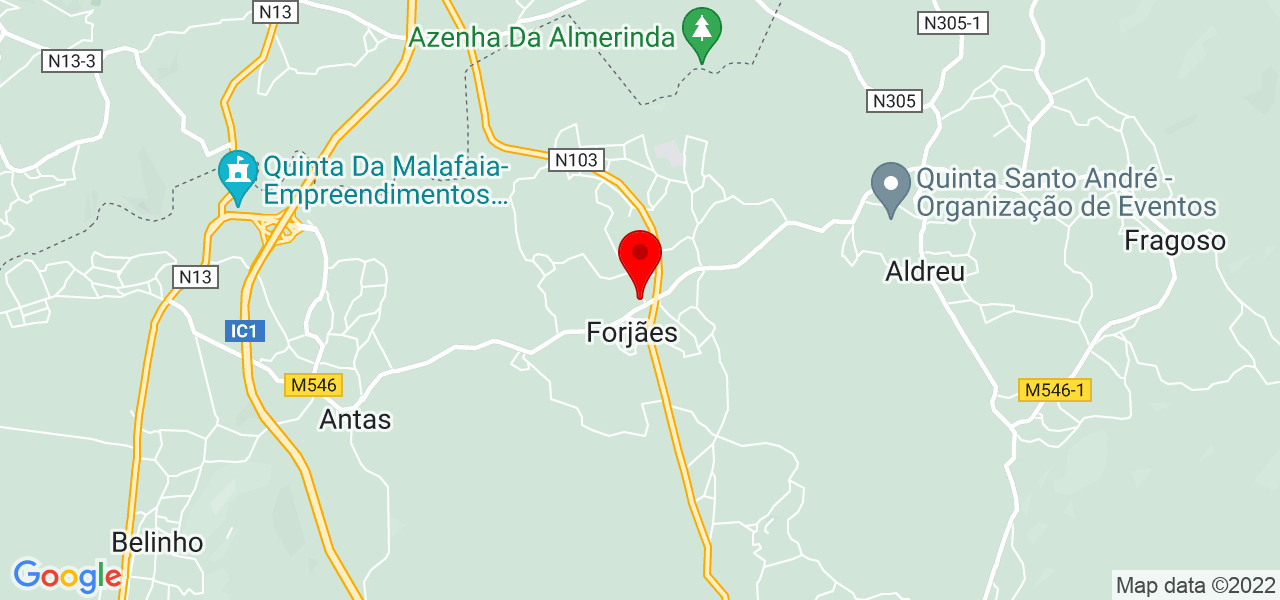 Luziana Ferreira - Braga - Esposende - Mapa