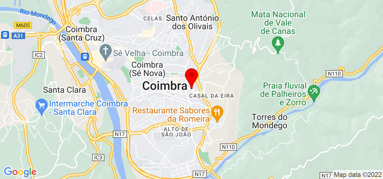 Tiago Oliveira - Coimbra - Coimbra - Mapa