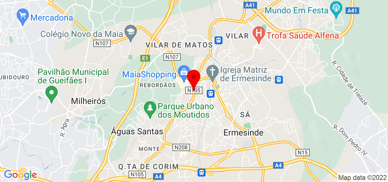 Domuscentertech - Porto - Valongo - Map