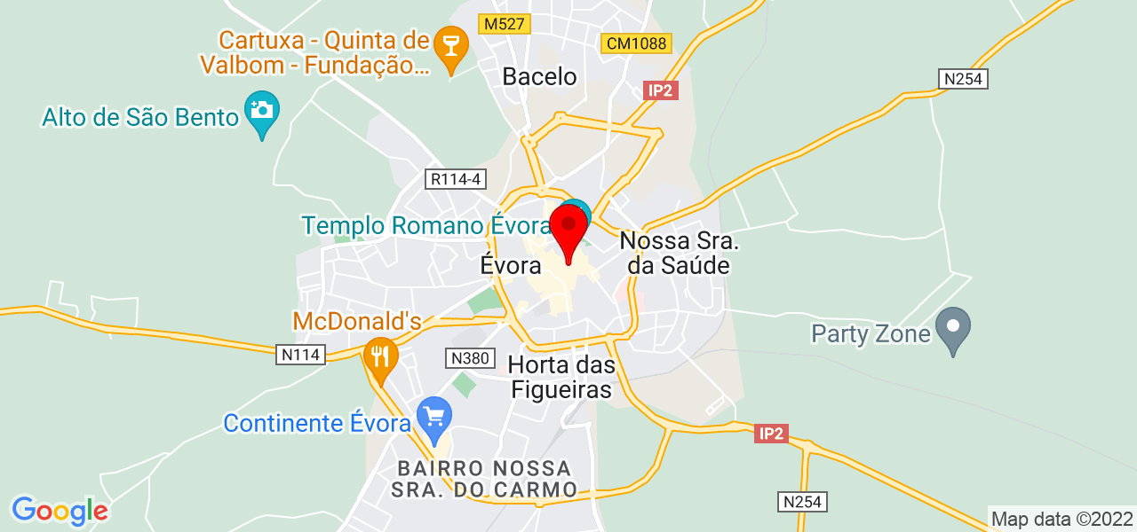 Jo&atilde;o Madeira - Évora - Évora - Mapa