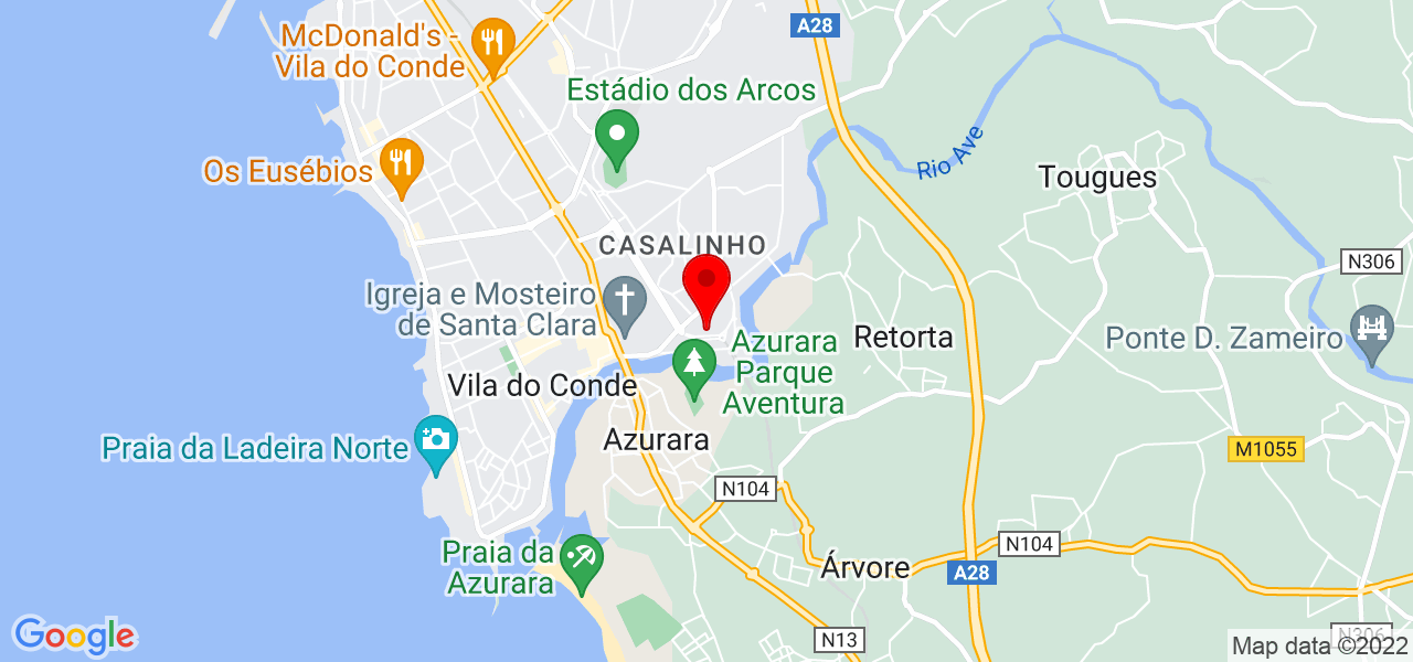 Mois&eacute;s Ribeiro da Silva - Porto - Vila do Conde - Mapa