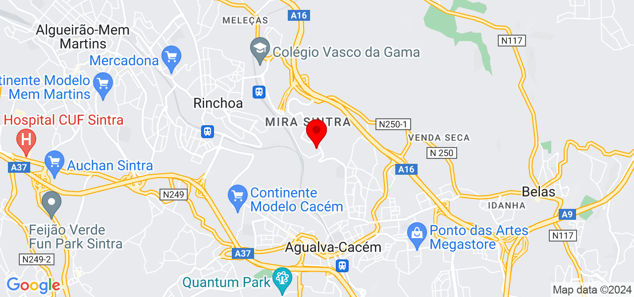 Ananias construções - Lisboa - Sintra - Mapa
