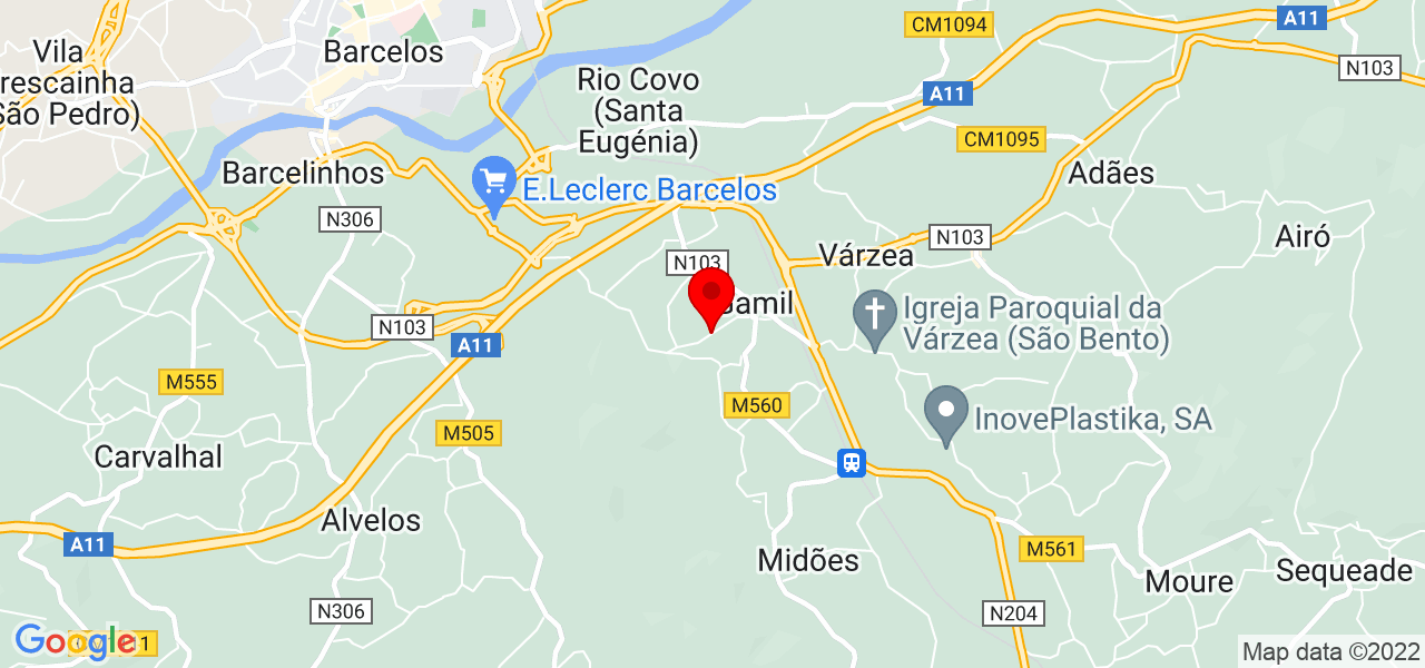 Ana Costa - Braga - Barcelos - Karte