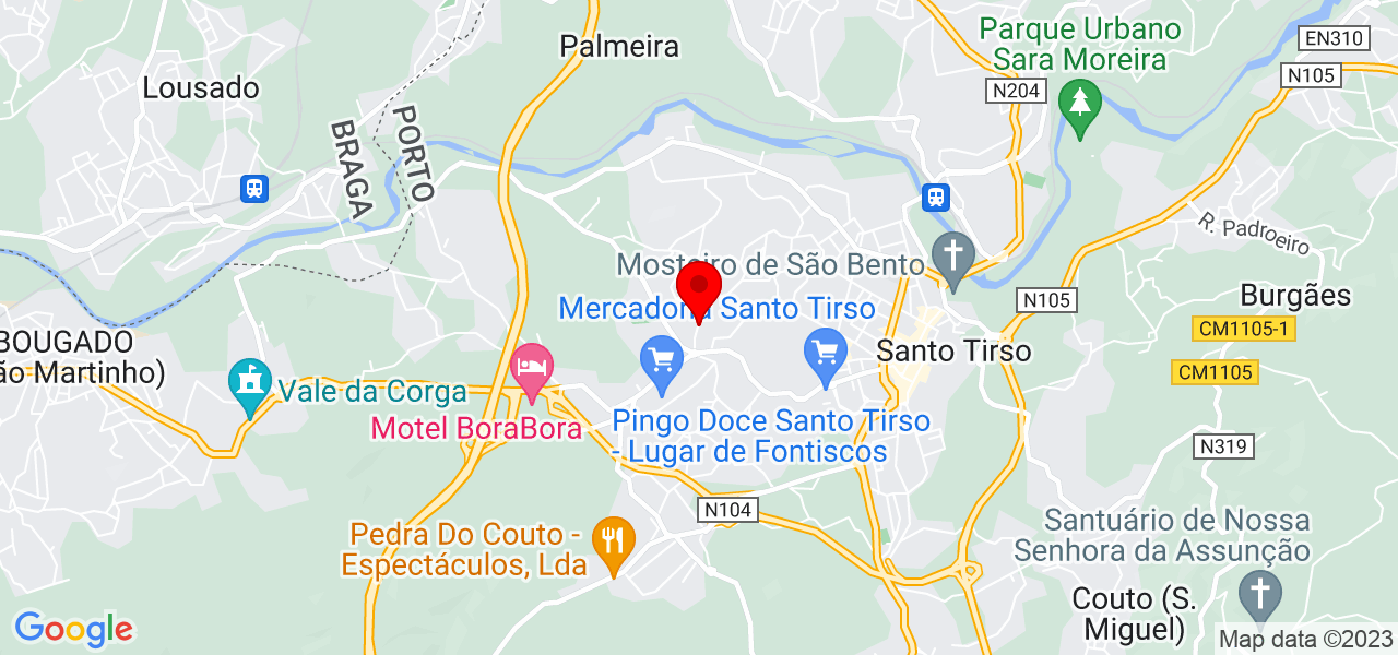 Gon&ccedil;alo Carvalho - Porto - Santo Tirso - Mapa