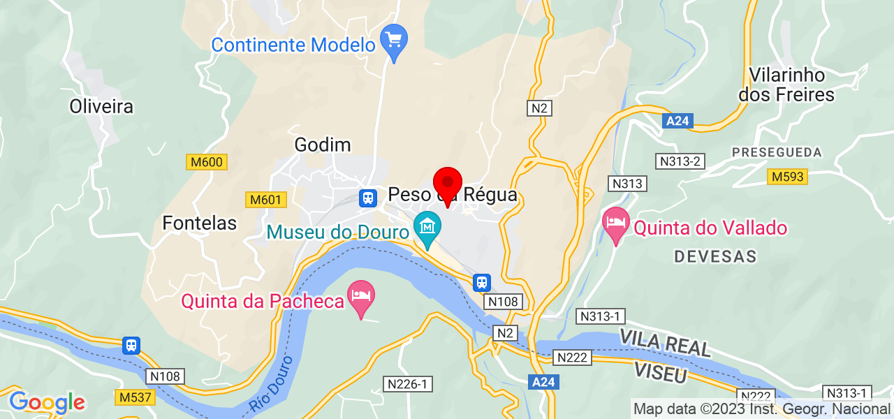 Tiago Maia - Vila Real - Peso da Régua - Mapa