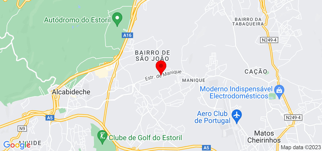 PHOS Instala&ccedil;&otilde;es El&eacute;tricas - Lisboa - Cascais - Mapa