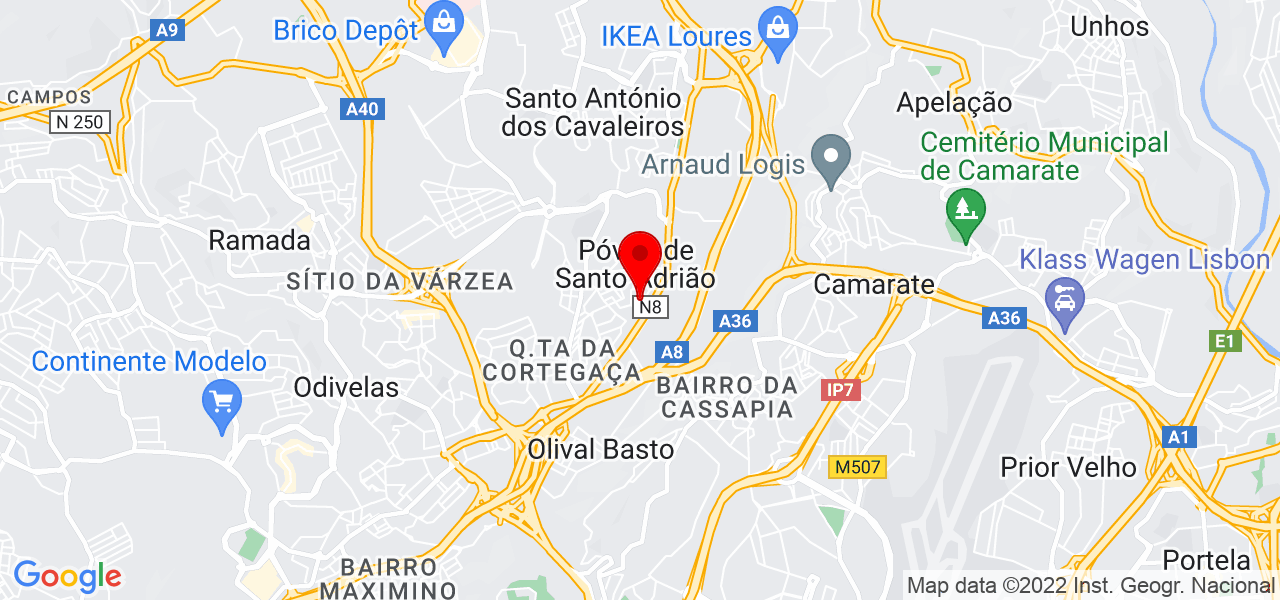 Marta Silva - Lisboa - Odivelas - Mapa