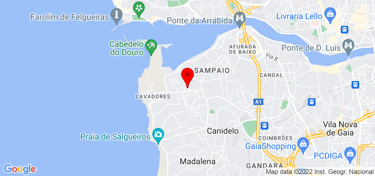 Daniel Santos - Porto - Vila Nova de Gaia - Mapa