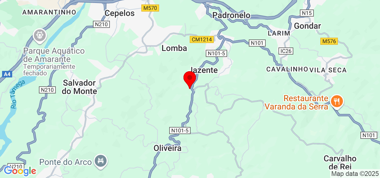 Miguel Silva - Porto - Amarante - Mapa