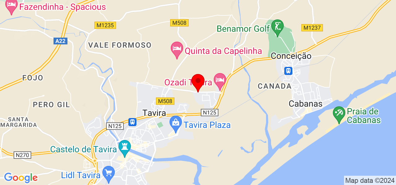 Ana Peneda - Faro - Tavira - Mapa