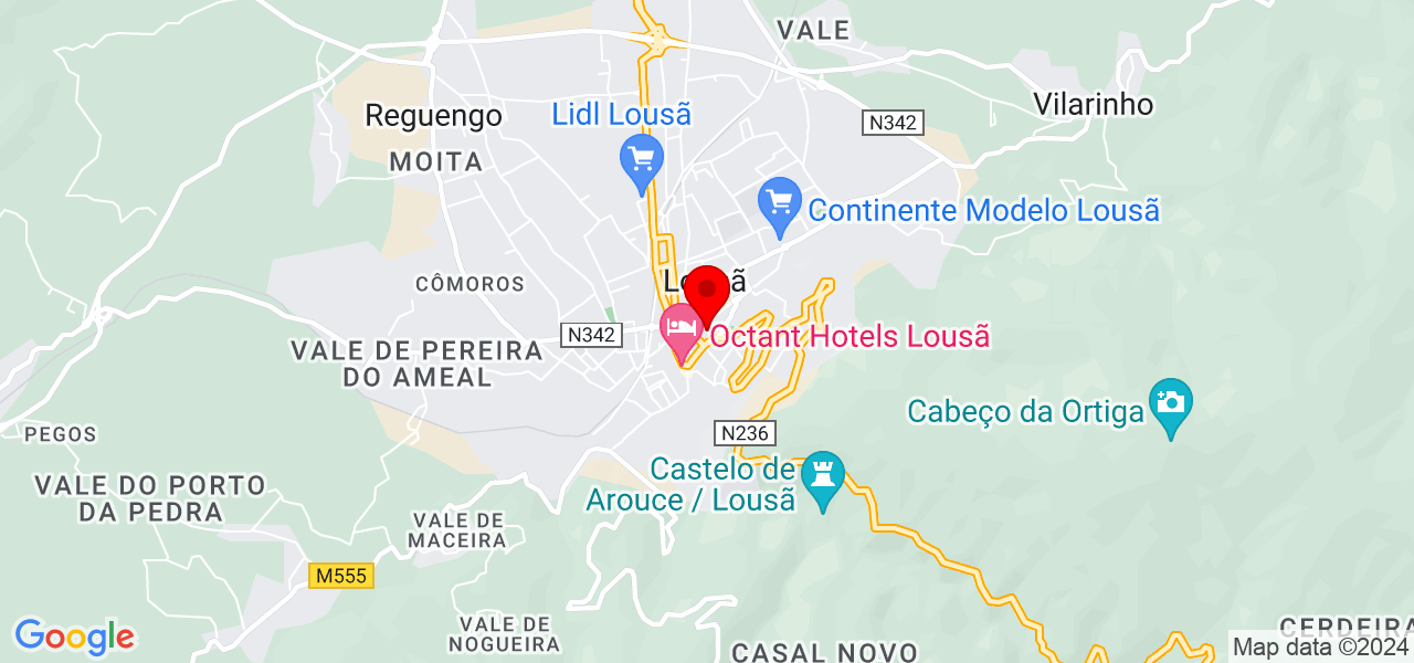 Emily Louzada - Coimbra - Lousã - Mapa
