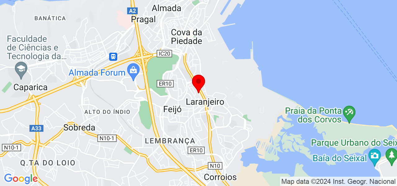 Serralharia Rubi - Setúbal - Almada - Mapa