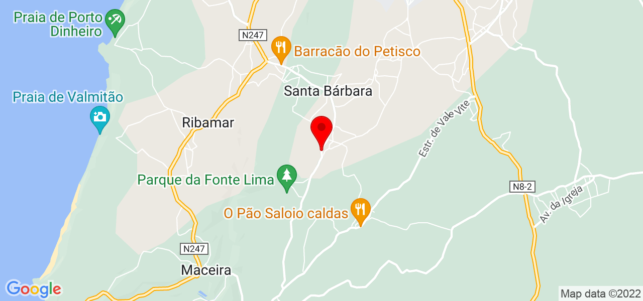 In&ecirc;s F&eacute;lix - Lisboa - Lourinhã - Mapa