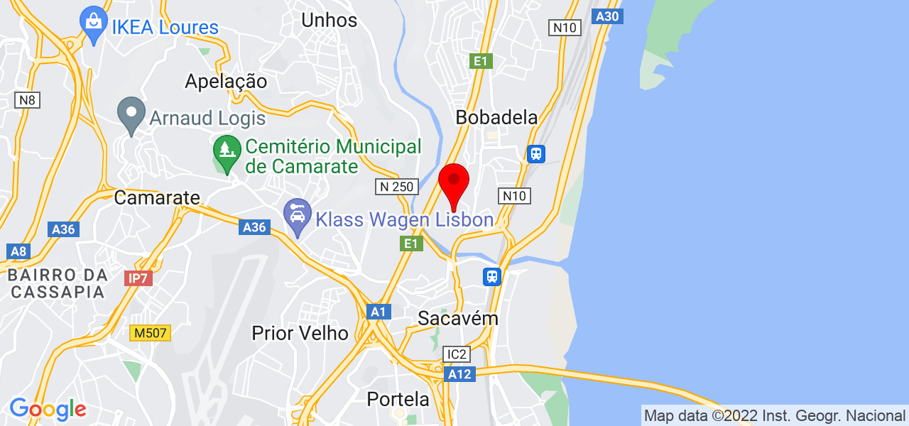 Jo&atilde;o Gomes - Lisboa - Loures - Mapa