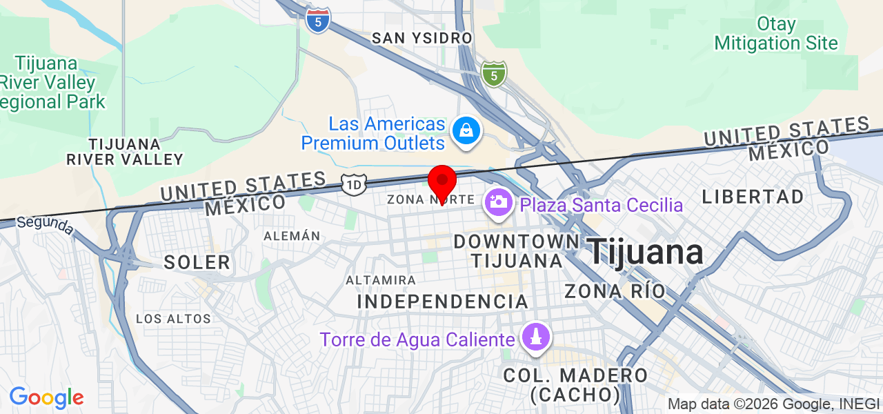 ingenieria y confort - Baja California - Tijuana - Mapa