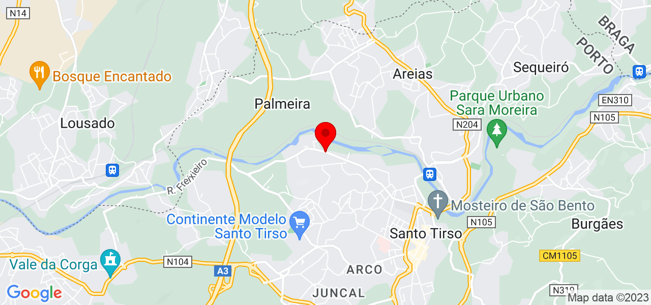 Jonas Diegues - Porto - Santo Tirso - Mapa