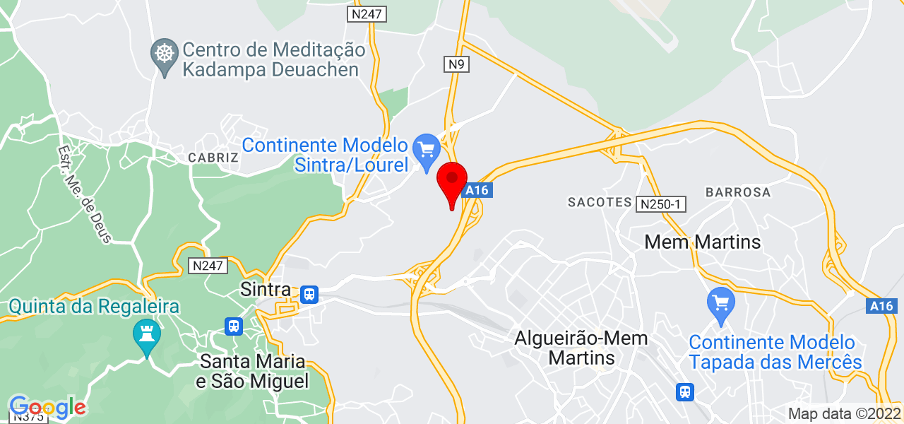 Nudi - Lisboa - Sintra - Mapa