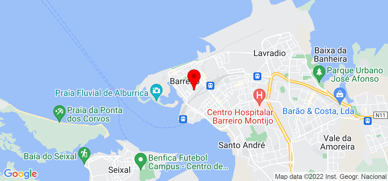 Vanya - Setúbal - Barreiro - Mapa