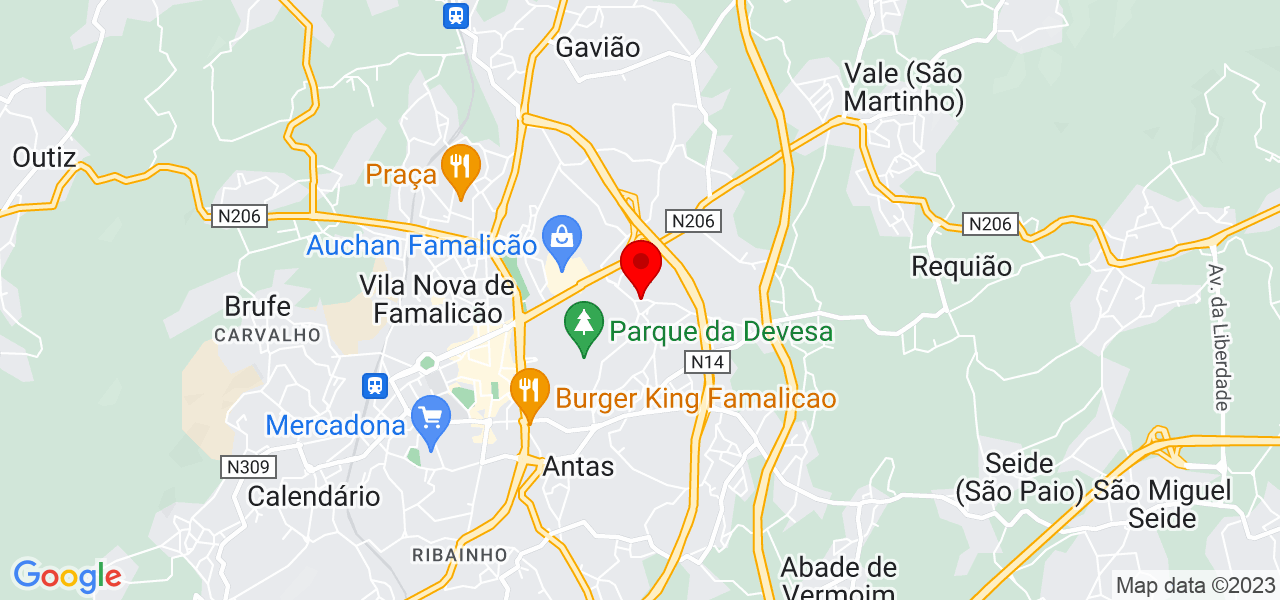 Alexandra costa - Braga - Vila Nova de Famalicão - Mapa