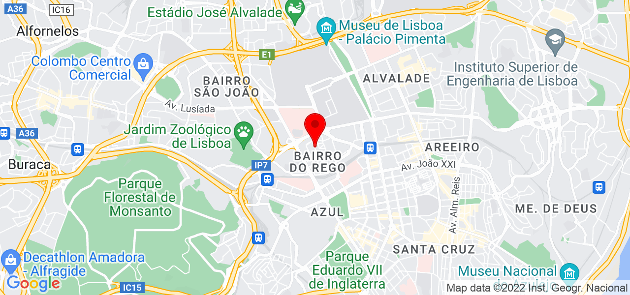 Francisco Rosmaninho - Lisboa - Lisboa - Mapa