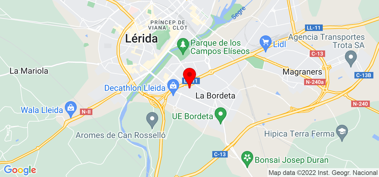 Andrea - Cataluña - Lleida - Mapa