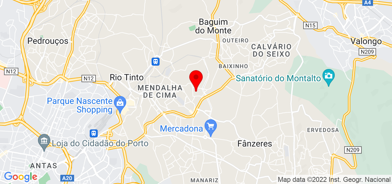 Dante Stael - Porto - Gondomar - Mapa