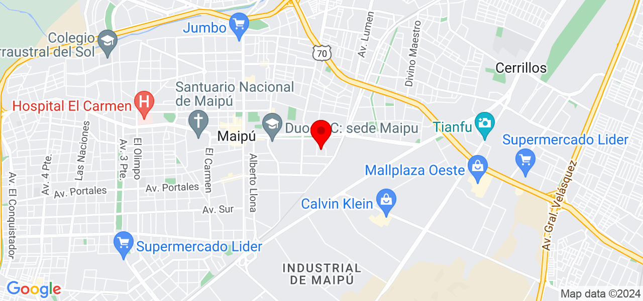 Ra&uacute;l Mellado Palma - Región Metropolitana de Santiago - Santiago - Mapa