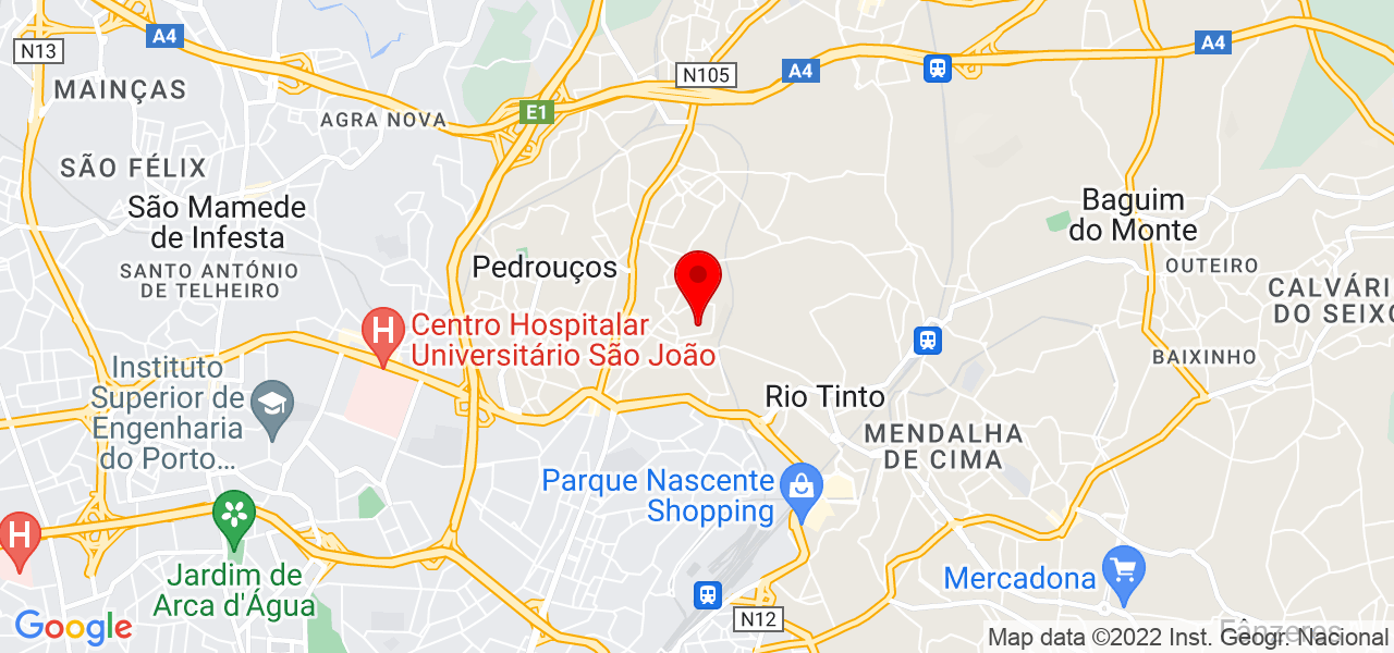 Ivete Monteiro - Porto - Gondomar - Mapa