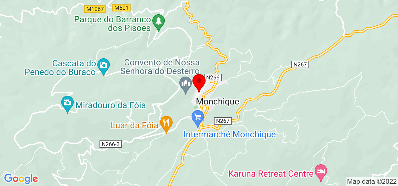 Tiago Carvalho - Faro - Monchique - Mapa
