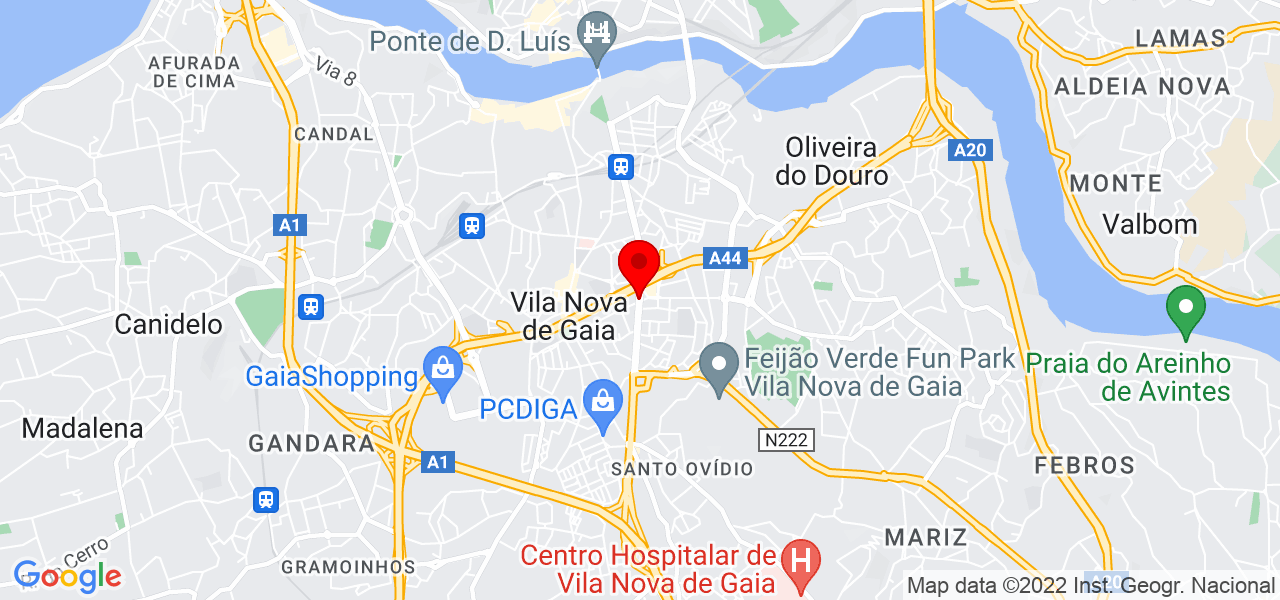Murat de Esquinas &amp; Veredas Unipessoal Ltda - Porto - Vila Nova de Gaia - Mapa