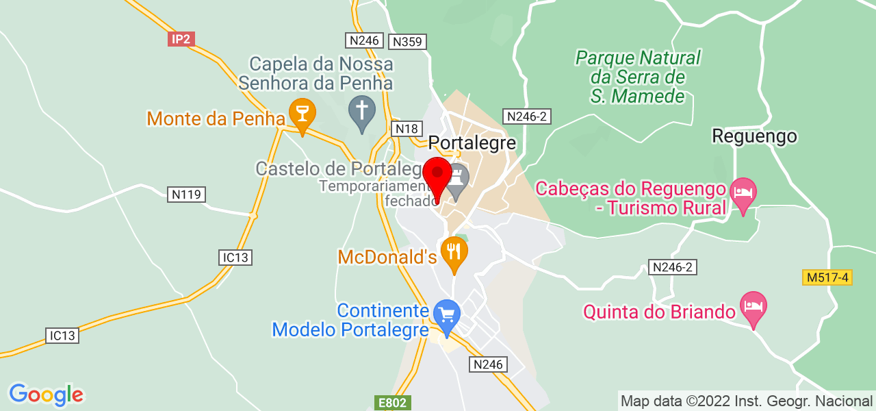 Andreia - Portalegre - Portalegre - Mapa