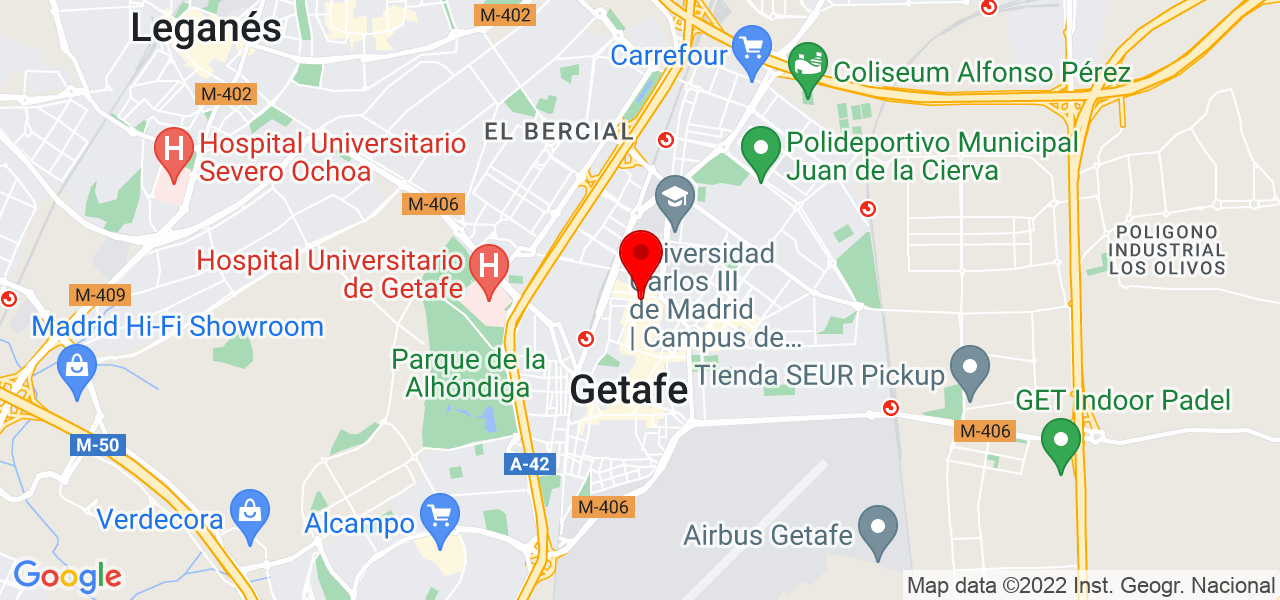 Empleada domestica - Comunidad de Madrid - Getafe - Mapa