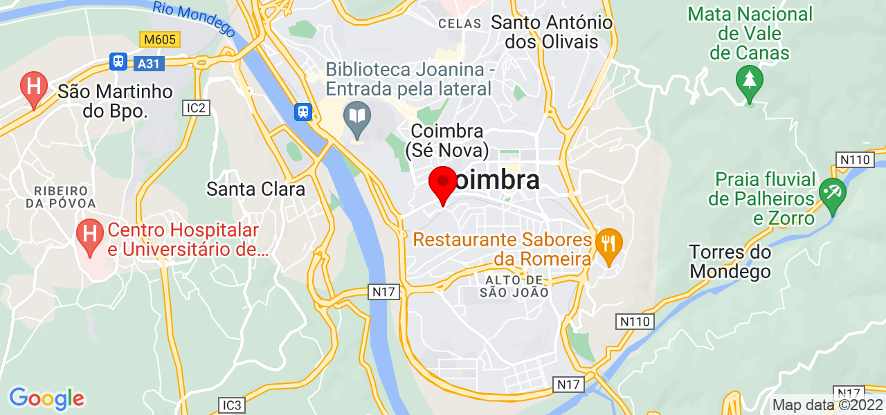 Marcelo Vieira - Coimbra - Coimbra - Mapa