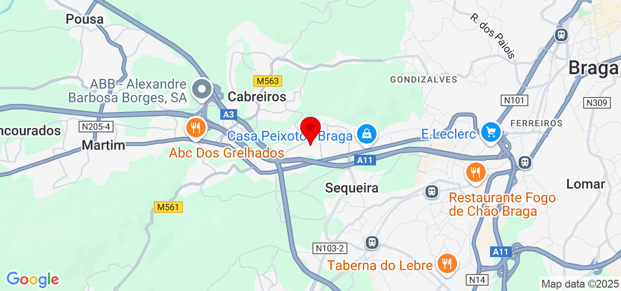 Celebrante Cora&ccedil;&atilde;o que Fala - Braga - Braga - Mapa