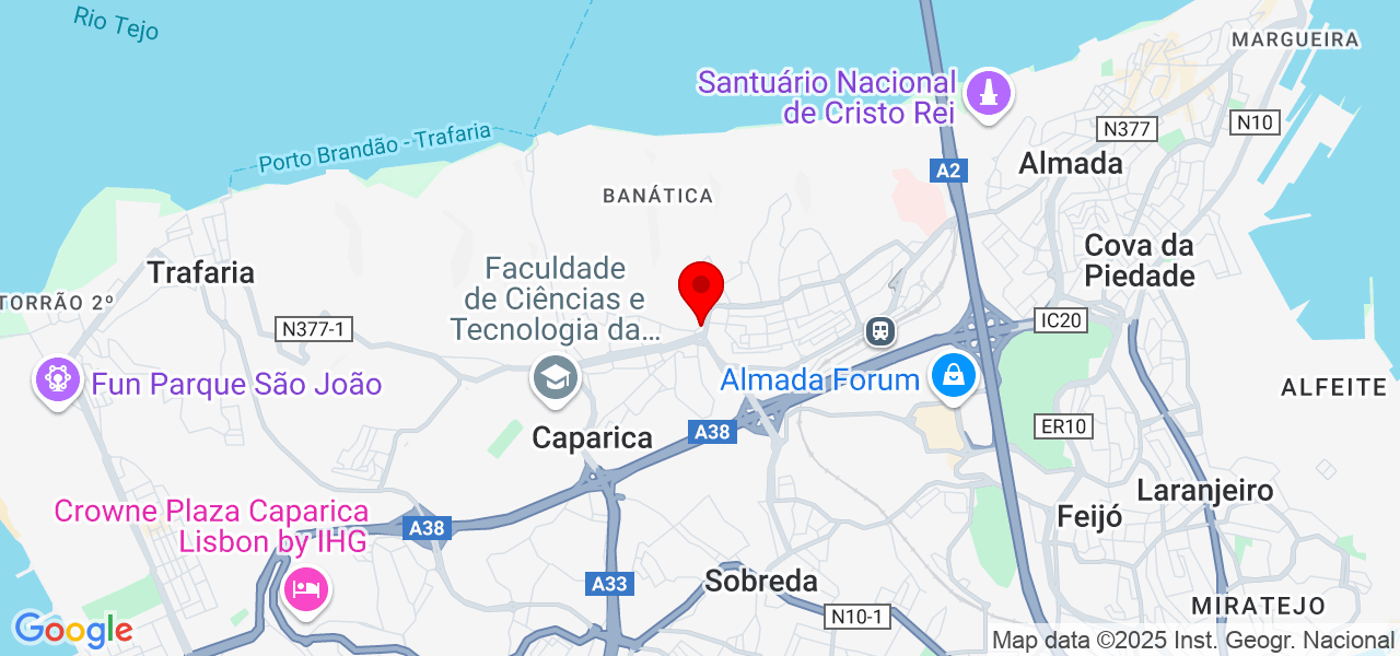 Julieta Rangel - Setúbal - Almada - Mapa