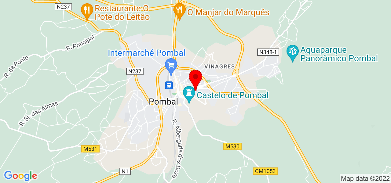 Eletrosolução - Leiria - Pombal - Mapa