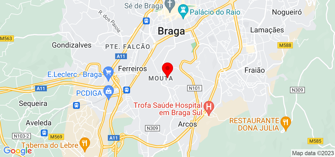 Palzira - Braga - Braga - Mapa