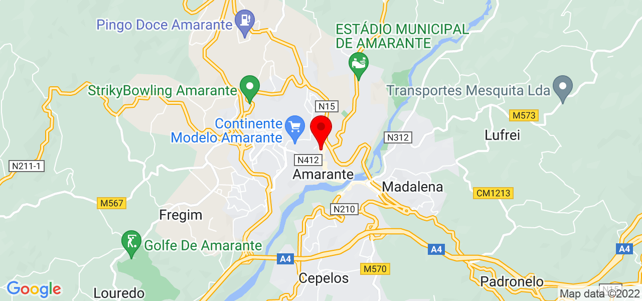 C &amp; P Multiservi&ccedil;os - Porto - Amarante - Mapa