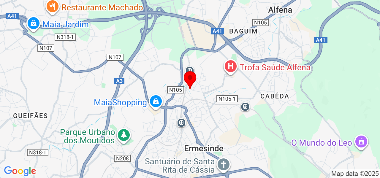 Babysitter profissional no Porto - Porto - Valongo - Mapa