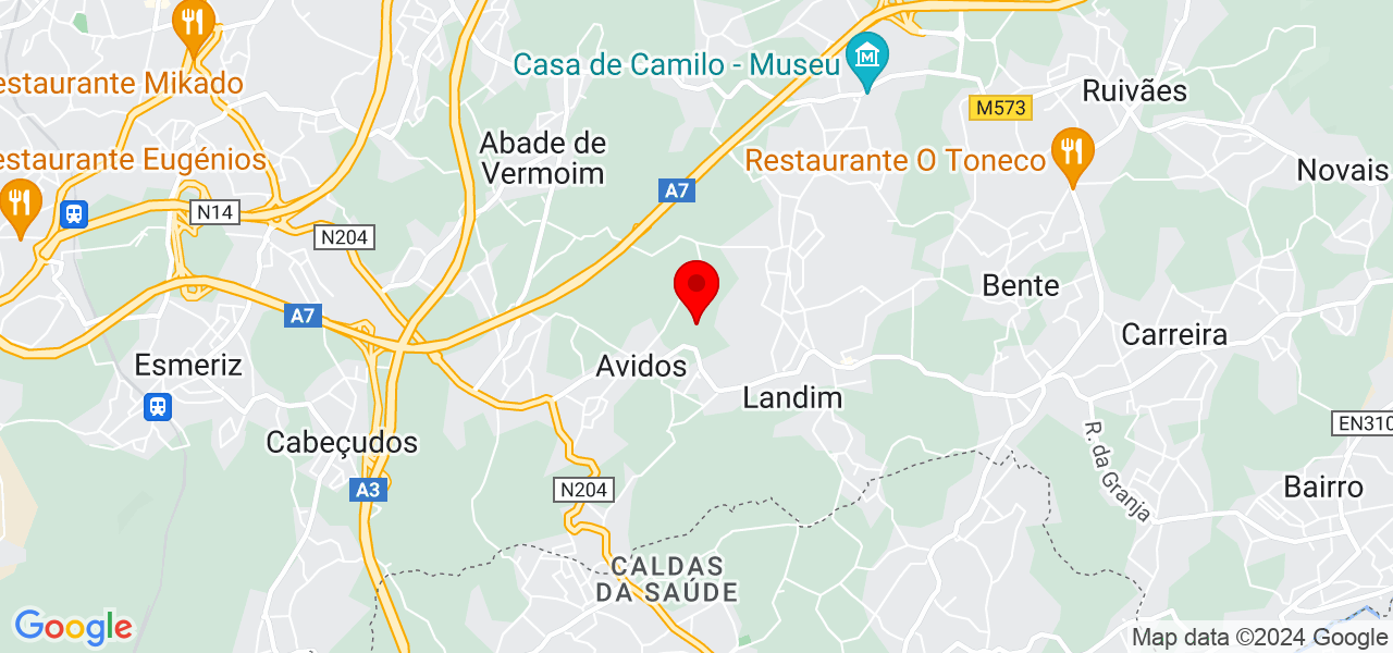 Andr&eacute; Faria Serralharia - Braga - Vila Nova de Famalicão - Mapa