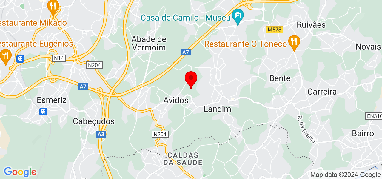 André Faria Serralharia - Braga - Vila Nova de Famalicão - Mapa
